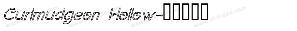 Curlmudgeon Hollow字体转换